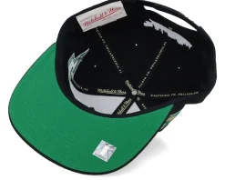 Boston Celtics Double Trouble Black Snapback - Mitchell & Ness