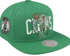 Boston Celtics Double Up Green Snapback - Mitchell & Ness
