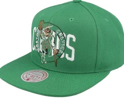 Boston Celtics Double Up Green Snapback - Mitchell & Ness