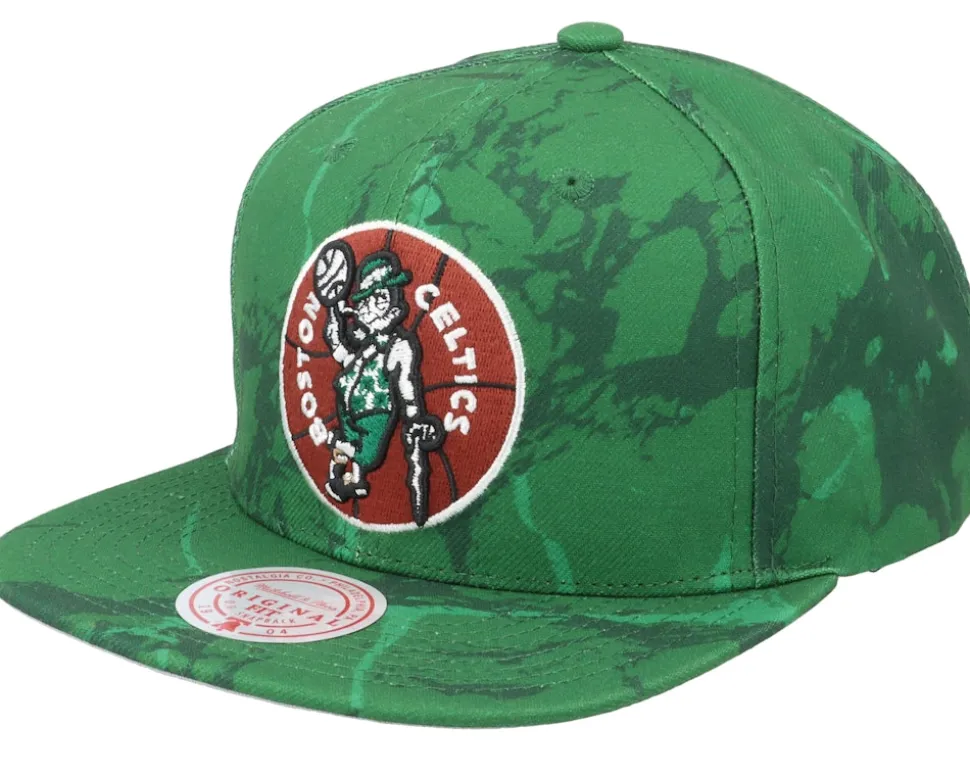 Boston Celtics Down For All Green Snapback - Mitchell & Ness