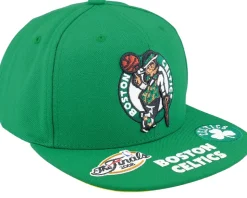 Boston Celtics Front Face Green Snapback - Mitchell & Ness