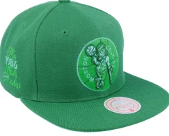 Boston Celtics Monochromatic Green Snapback - Mitchell & Ness