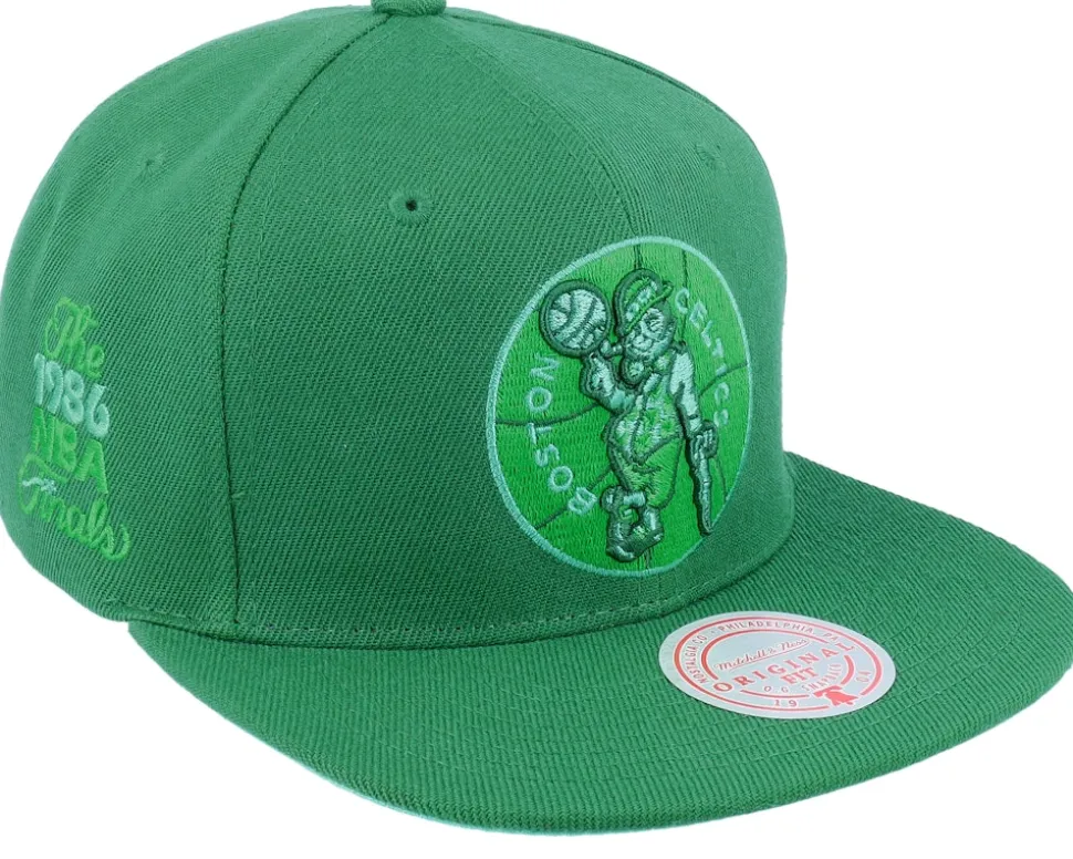 Boston Celtics Monochromatic Green Snapback - Mitchell & Ness
