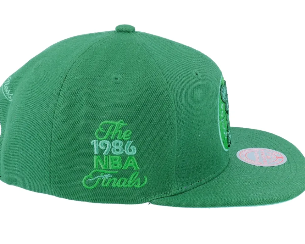 Boston Celtics Monochromatic Green Snapback - Mitchell & Ness