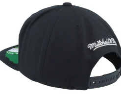 Boston Celtics Munch Time Black Snapback - Mitchell & Ness