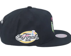 Boston Celtics Neon Tropical Black Trucker - Mitchell & Ness