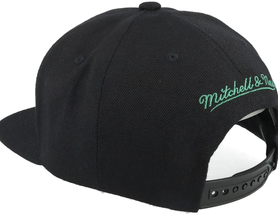Boston Celtics Paint By Number Black Snapback - Mitchell & Ness