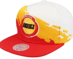 Boston Celtics Paintbrush White/Green Snapback - Mitchell & Ness