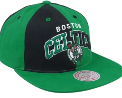 Boston Celtics Pinwheel Of Fortune Green/Black Snapback - Mitchell & Ness