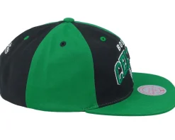 Boston Celtics Pinwheel Of Fortune Green/Black Snapback - Mitchell & Ness