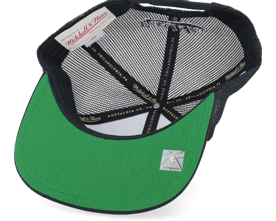 Boston Celtics Recharge Black Trucker - Mitchell & Ness