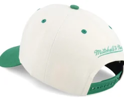 Boston Celtics Retro Type Pro Off White/Green Adjustable - Mitchell & Ness