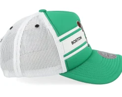 Boston Celtics Sideline Green/White A-frame Trucker - Mitchell & Ness