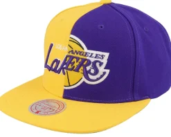 Boston Celtics Split Crown Green/Yellow Snapback - Mitchell & Ness