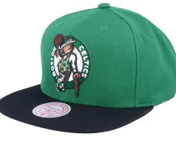 Boston Celtics Team 2 Tone 2.0 Green/Black Snapback - Mitchell & Ness