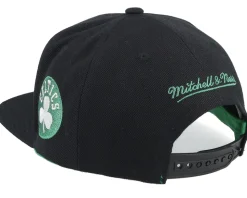 Boston Celtics Triple Play Black Snapback - Mitchell & Ness