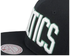 Boston Celtics Triple Play Black Snapback - Mitchell & Ness
