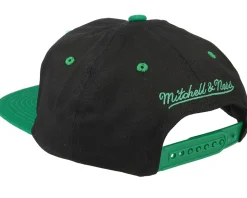 Boston Celtics Varsity Letter Black Snapback - Mitchell & Ness