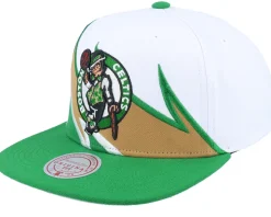 Boston Celtics Waverunner White/Green Snapback - Mitchell & Ness