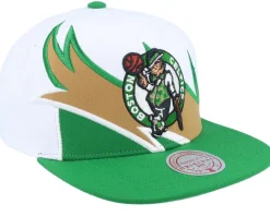 Boston Celtics Waverunner White/Green Snapback - Mitchell & Ness