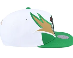Boston Celtics Waverunner White/Green Snapback - Mitchell & Ness