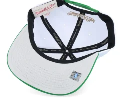 Boston Celtics Waverunner White/Green Snapback - Mitchell & Ness