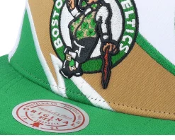 Boston Celtics Waverunner White/Green Snapback - Mitchell & Ness