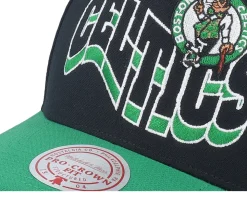 Boston Celtics Wavy Pro Black/Green Adjustable - Mitchell & Ness