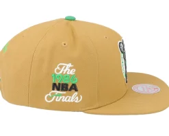 Boston Celtics Wheat Tc Tan Snapback - Mitchell & Ness
