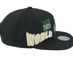 Boston Celtics World Champs Black Snapback - Mitchell & Ness