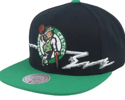 Boston Celtics Xlife Line Black/Green Snapback - Mitchell & Ness