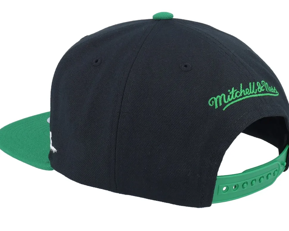 Boston Celtics Xlife Line Black/Green Snapback - Mitchell & Ness