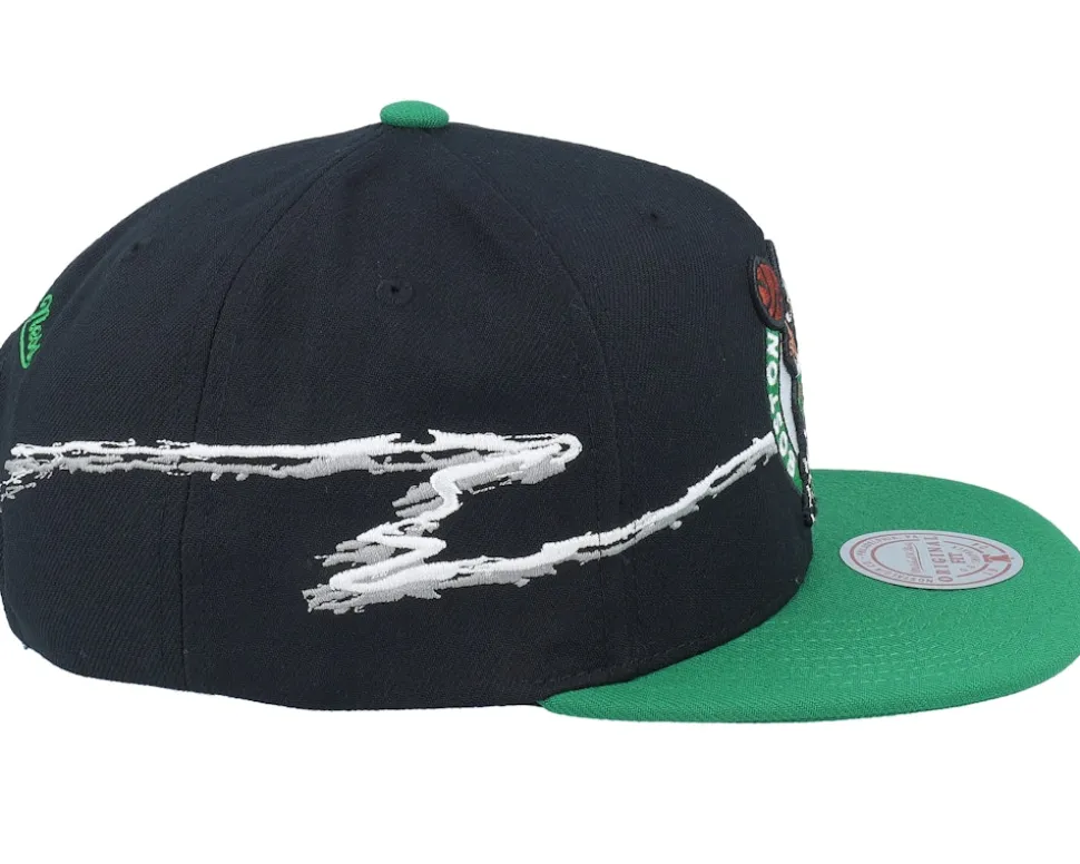 Boston Celtics Xlife Line Black/Green Snapback - Mitchell & Ness