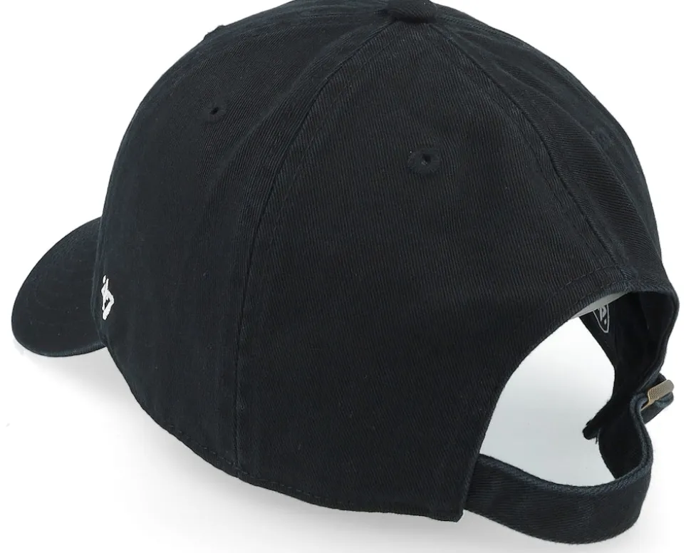 Boston Red Sox Cooperstown Double U Clean Up Black Dad Cap - 47 Brand