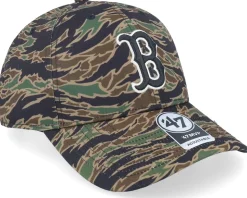 Boston Red Sox Drop Zone Mvp Tiger Camo Adjustable - 47 Brand