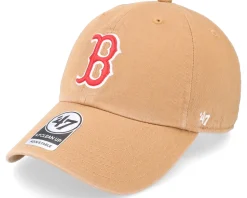 Boston Red Sox Mlb Clean Up Camel Dad Cap - 47 Brand