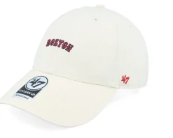 Boston Red Sox MLB Run. Script Clean Up Natur Dad Cap - 47 Brand