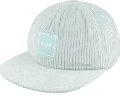 Box Logo Cord 5 Panel Hat Mint Strapback - HUF