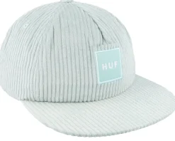 Box Logo Cord 5 Panel Hat Mint Strapback - HUF