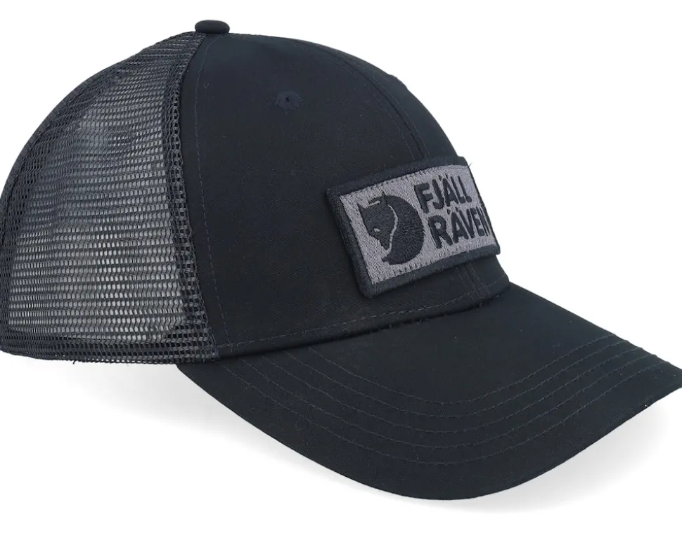Box Logo Långtradarkeps Black Trucker - Fjällräven