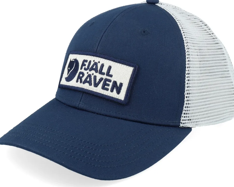Box Logo Långtradarkeps Navy/White Trucker - Fjällräven
