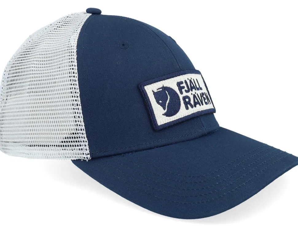 Box Logo Långtradarkeps Navy/White Trucker - Fjällräven