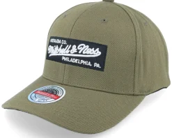 Box Logo Olive Adjustable - Mitchell & Ness