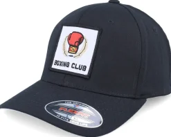 Boxing Club Logo Black Flexfit - Bearded Man
