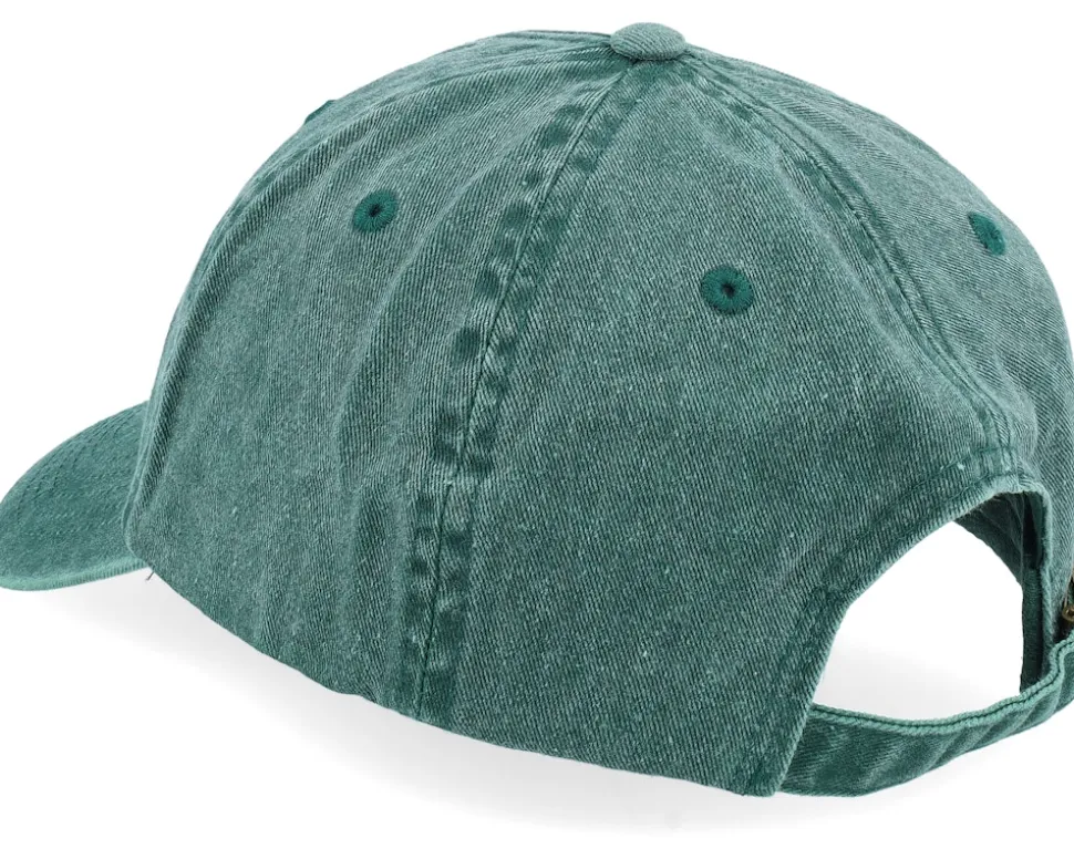 Brain Rot Vintage Washed Bottle Green Dad Cap - Iconic