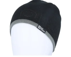 Brand Black Beanie - Jack Wolfskin