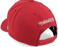 Branded Box Logo Pro Crown Red A-Frame Adjustable - Mitchell & Ness