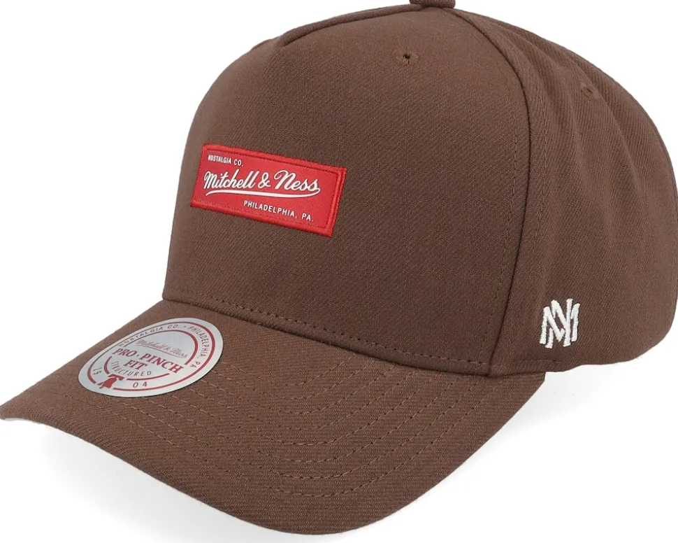 Branded Box Logo Pro Crown Red A-Frame Adjustable - Mitchell & Ness