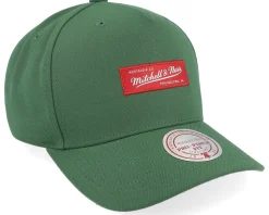 Branded Box Logo Pro Crown Dark Green A-Frame Adjustable - Mitchell & Ness