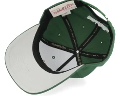 Branded Box Logo Pro Crown Dark Green A-Frame Adjustable - Mitchell & Ness